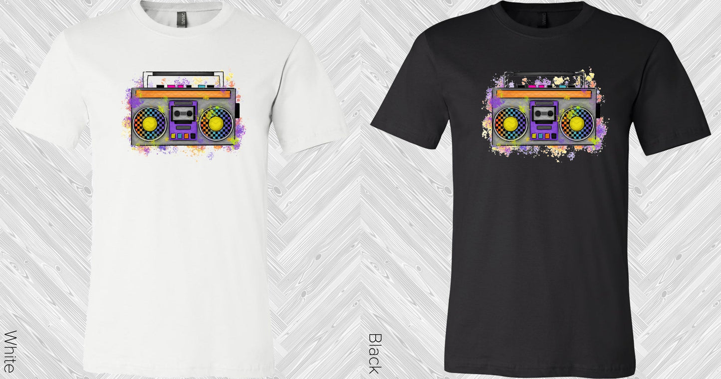 Retro Boombox Graphic Tee Graphic Tee