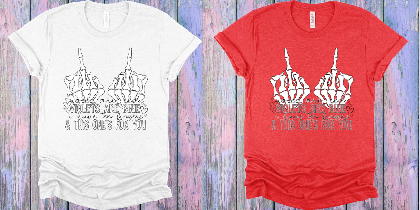 Roses Are Red Violets Blue Graphic Tee Graphic Tee