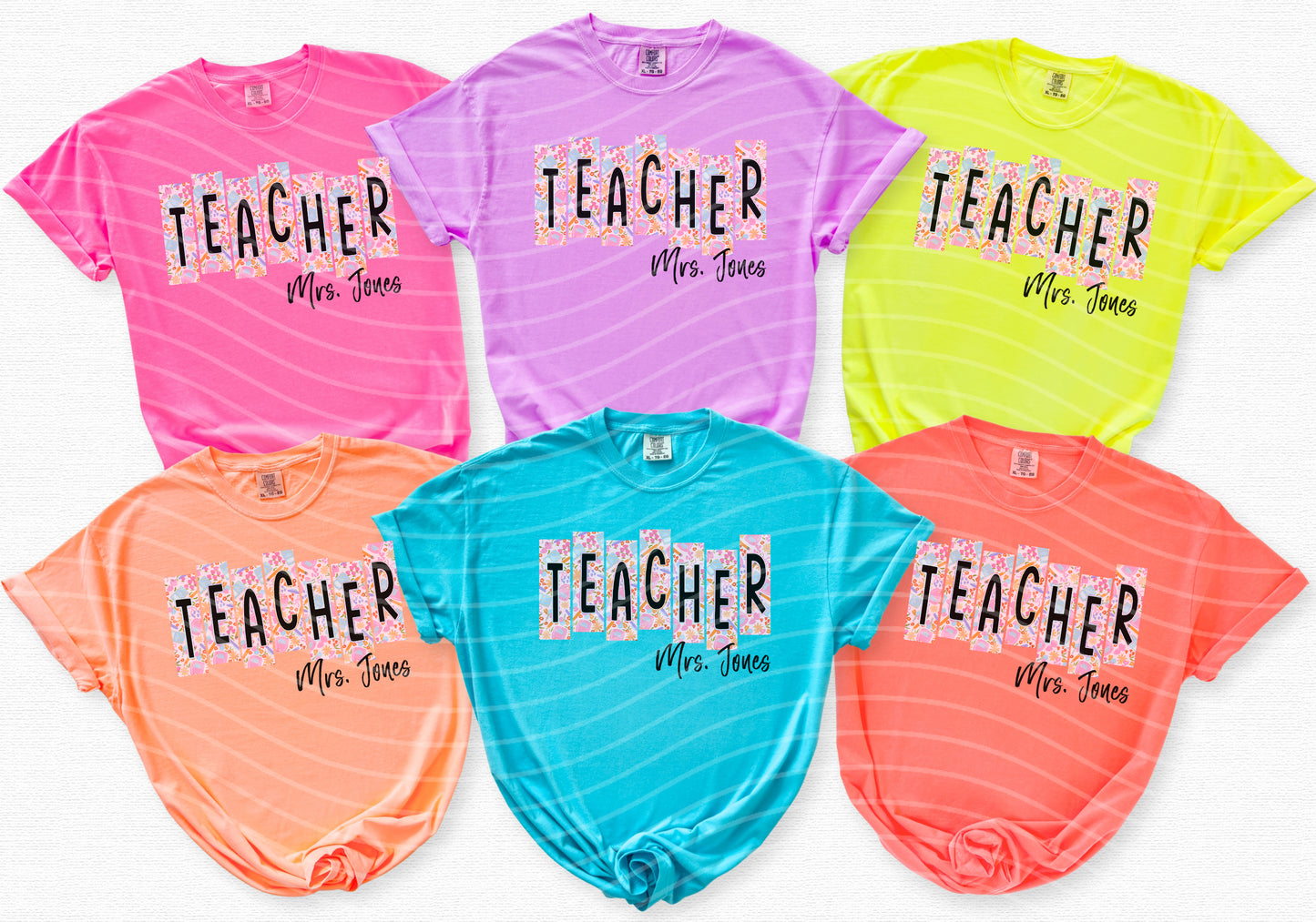 Floral Teacher Graphic Tee