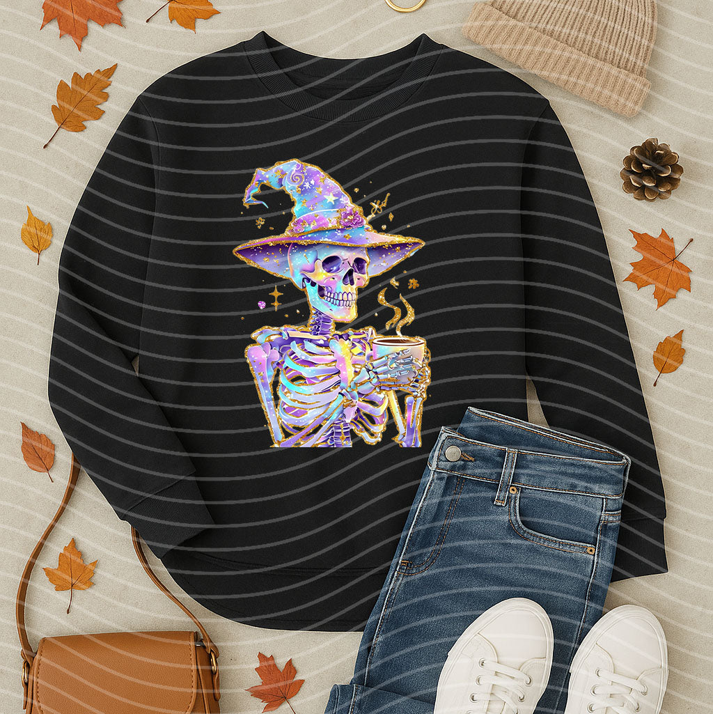 Holographic Coffee Skelly Graphic Tee