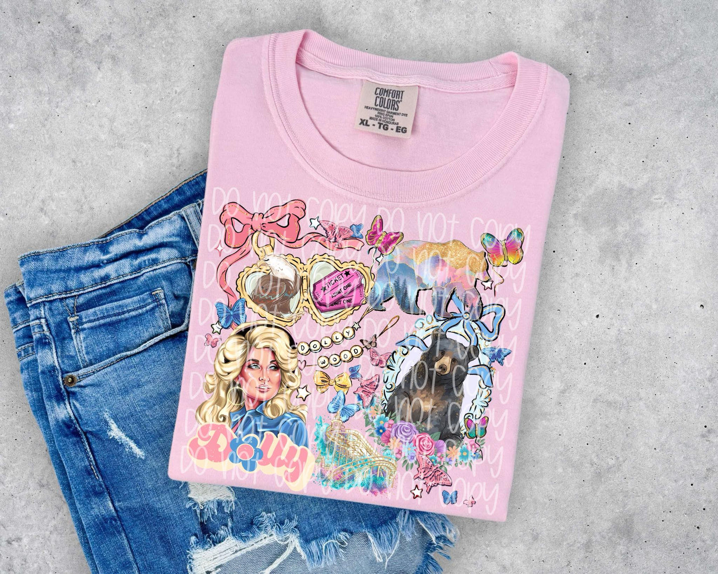 Dollywood Locket Graphic Tee