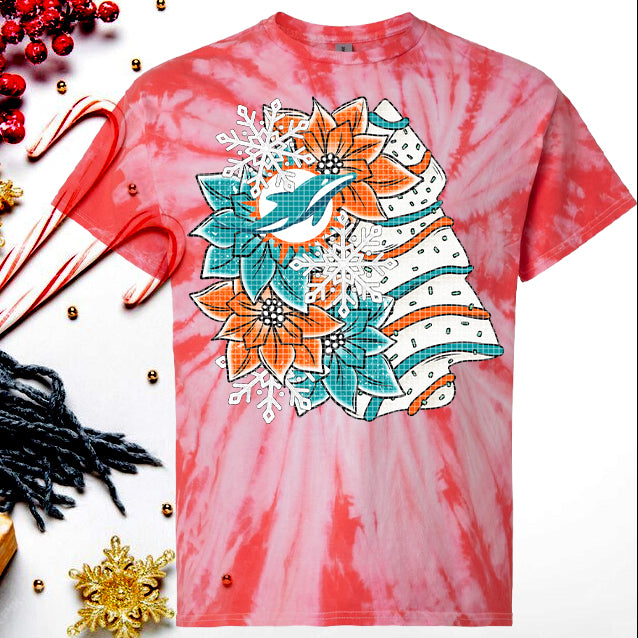Dolphins Tree Graphic Tee