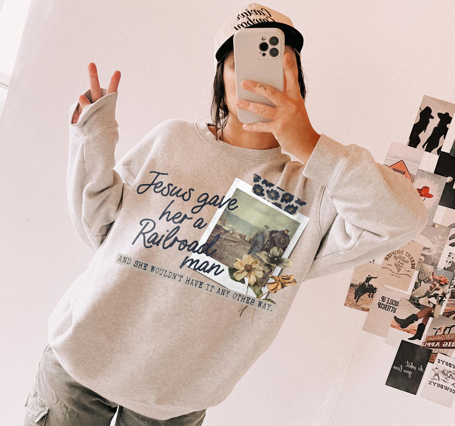 Jesus Gave Her a Railroad Man Graphic Tee