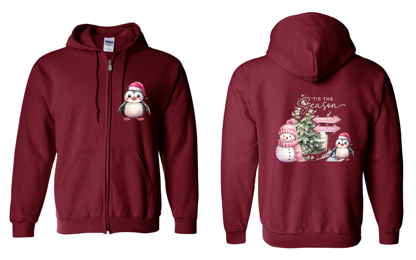 Tis the Season Zip Up Hoodie