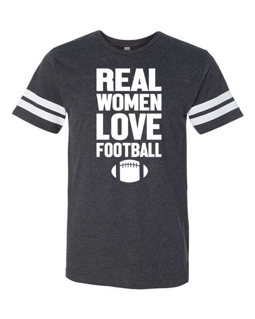 Real Women Love Football Graphic Tee