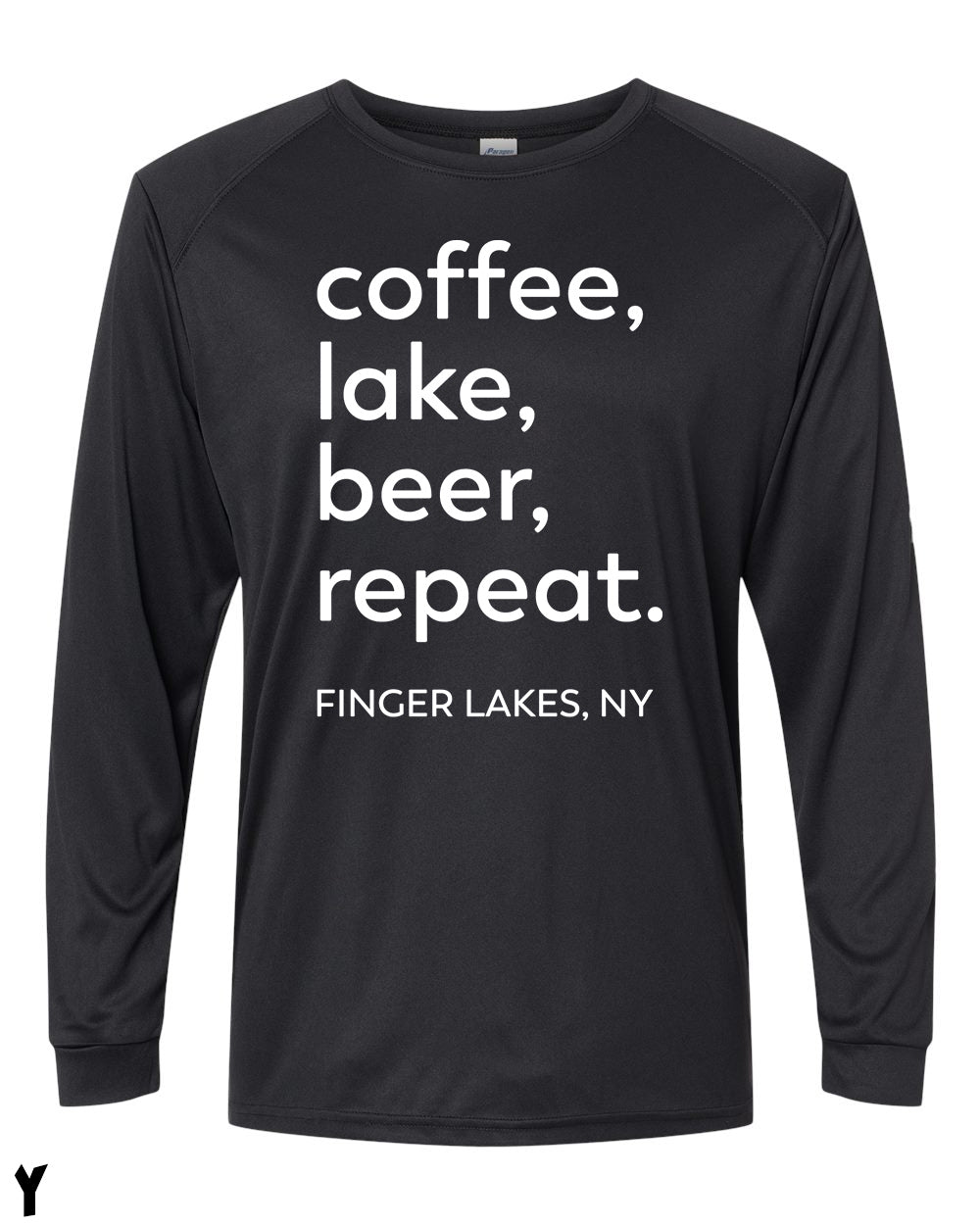 Coffee Lake Beer Repeat UPF Long Sleeve Perfomance Tee