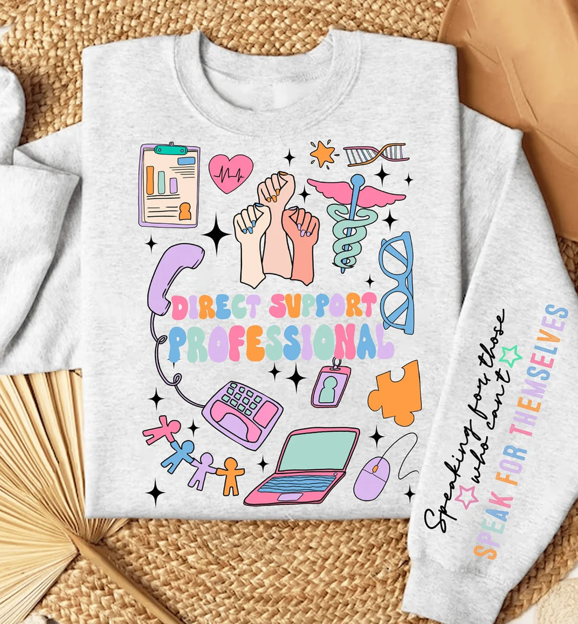 Can't Talk Right Now I'm Doing Direct Support Professional Stuff Graphic Tee