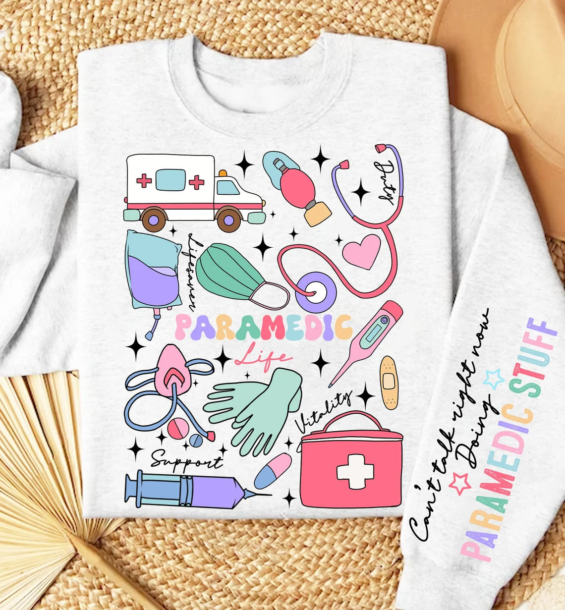 Can't Talk Right Now Doing Paramedic Stuff Graphic Tee