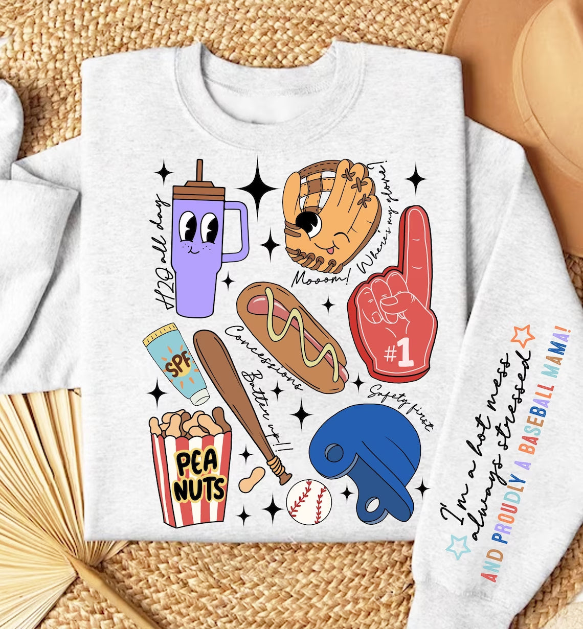 Can't Talk Right Now I'm Doing Baseball Mom Stuff Graphic Tee