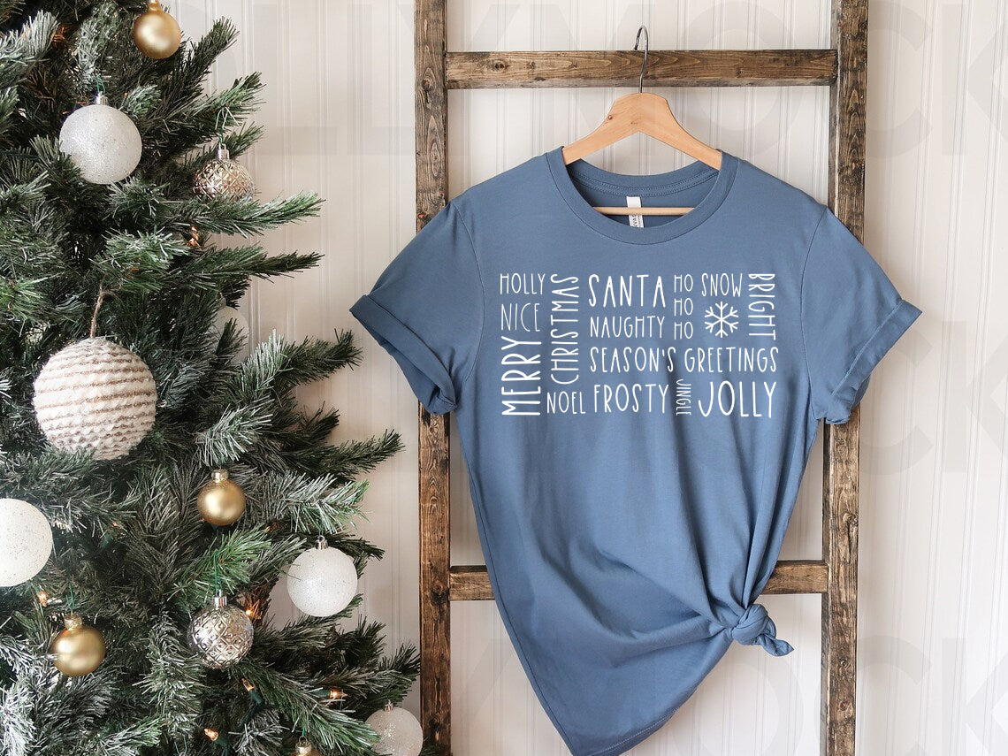 Christmas Subway Art Graphic Tee