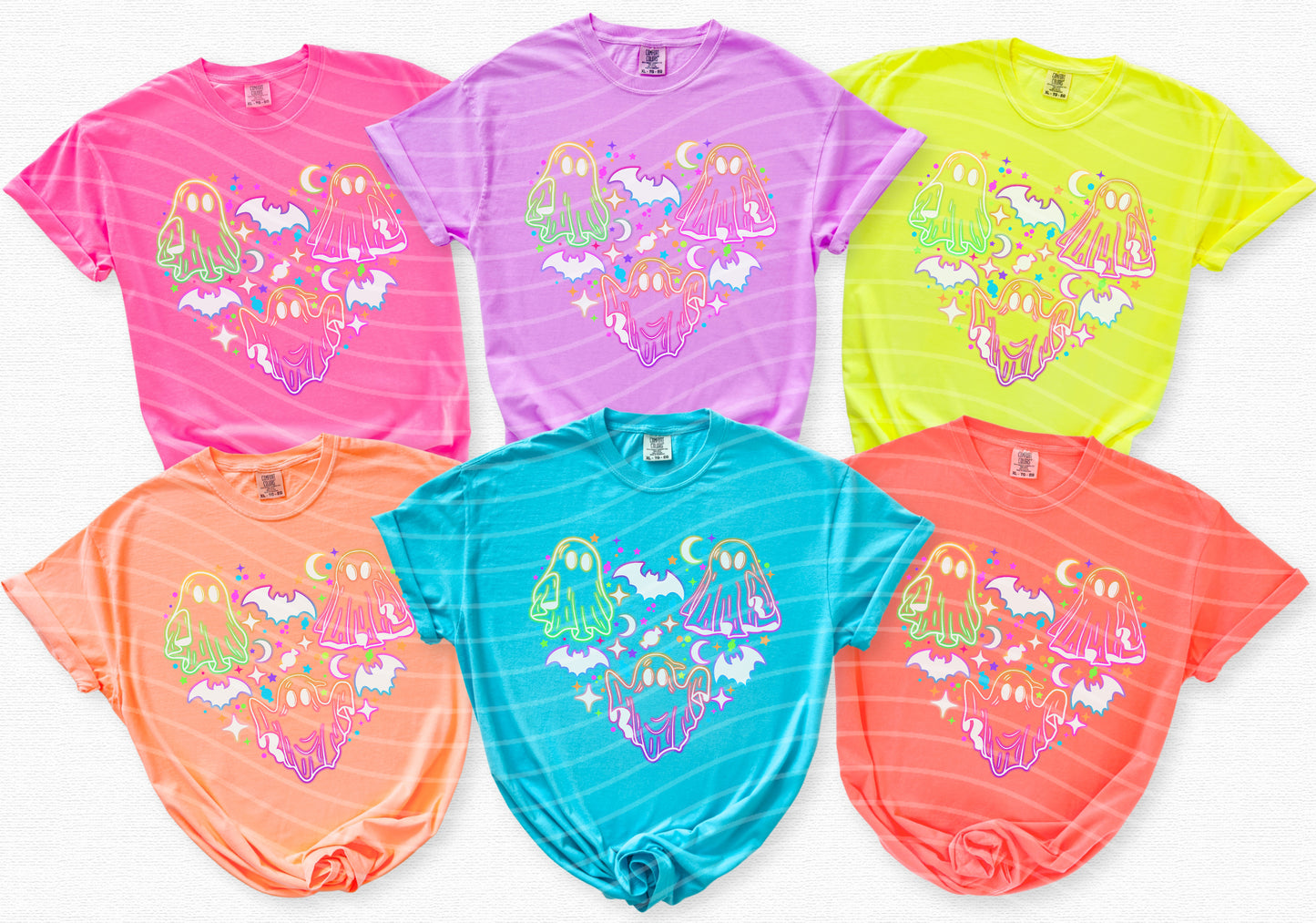 Neon Ghosts Graphic Tee