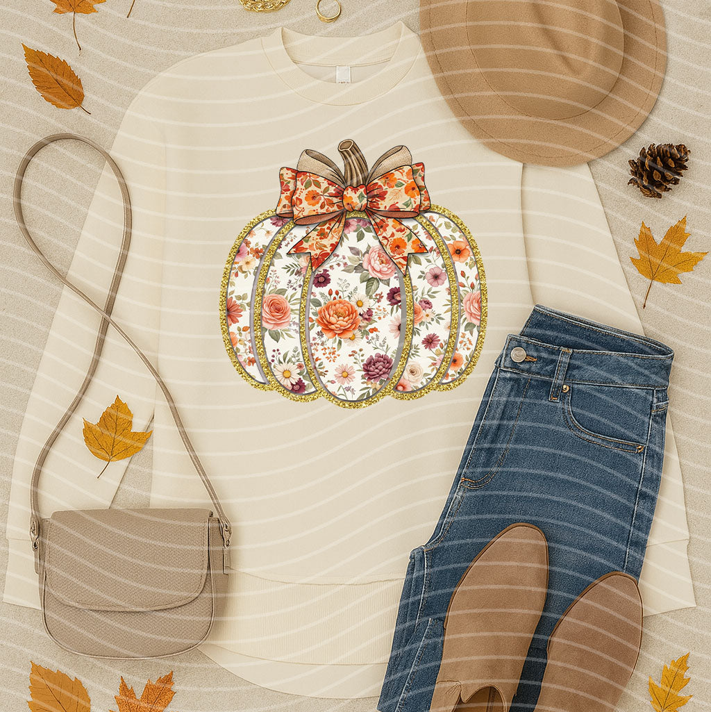 Floral Pumpkin Graphic Tee