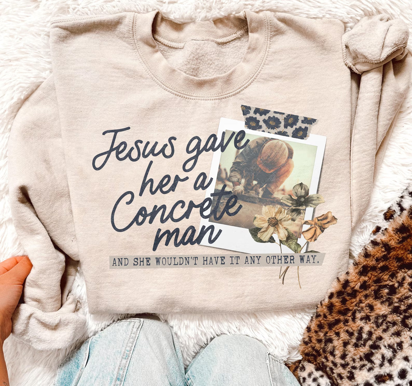 Jesus Gave Her a Concrete Man Graphic Tee