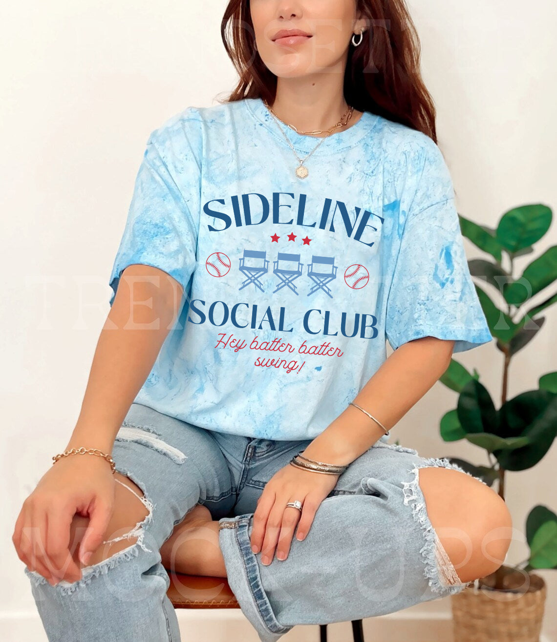 Sideline Social Club Baseball Graphic Tee
