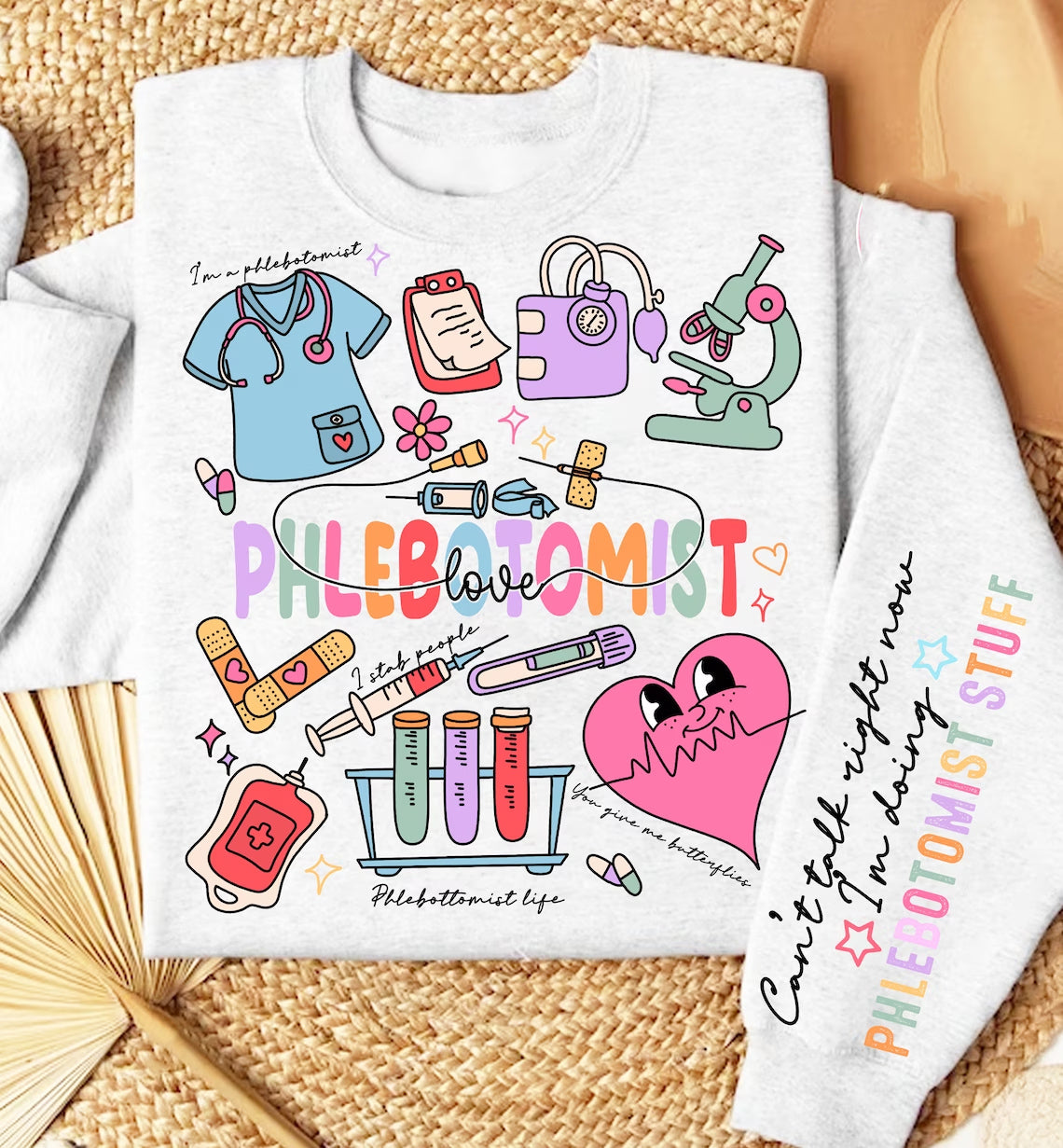 Can't Talk Right Now Doing Phlebotomist Stuff Graphic Tee