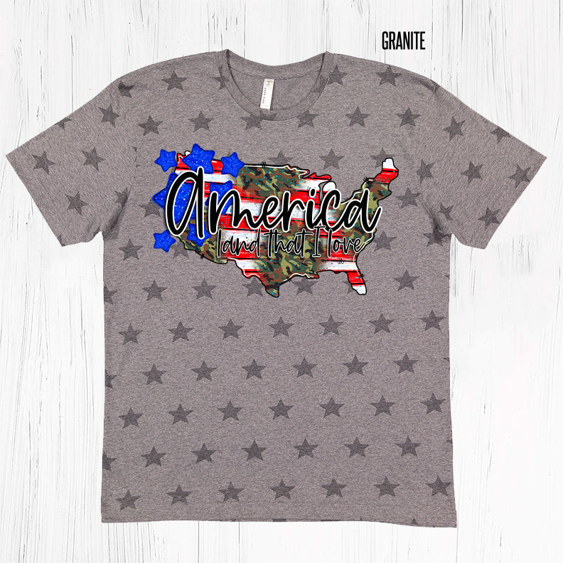 America Land That I Love Graphic Tee