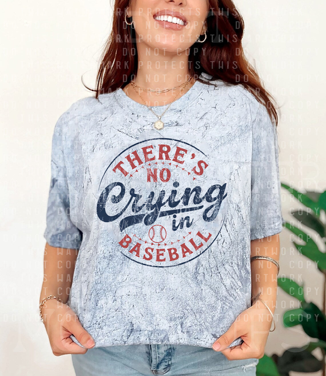 There's No Crying in Baseball Graphic Tee