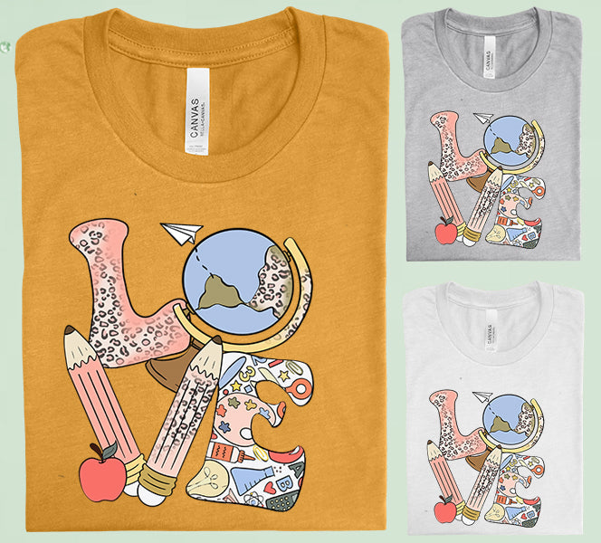 Teacher Love Graphic Tee Graphic Tee
