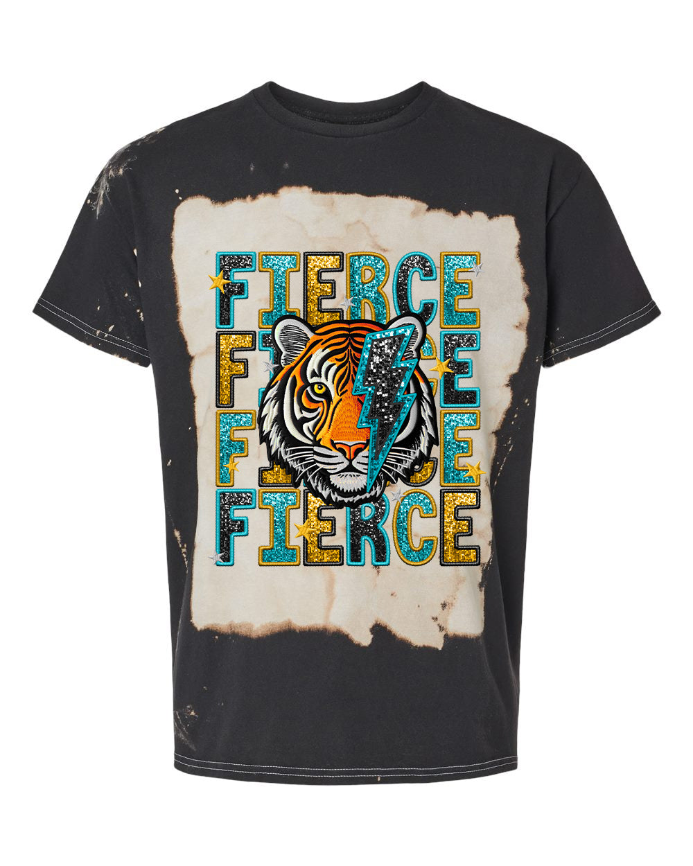 Fierce Faux Glitter Graphic Tee