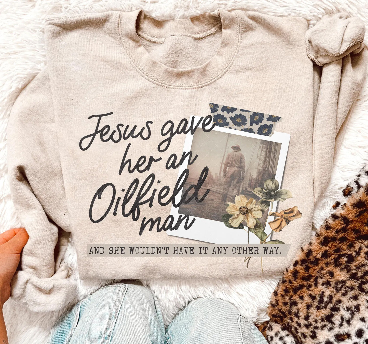Jesus Gave Her a Oilfield Man Graphic Tee