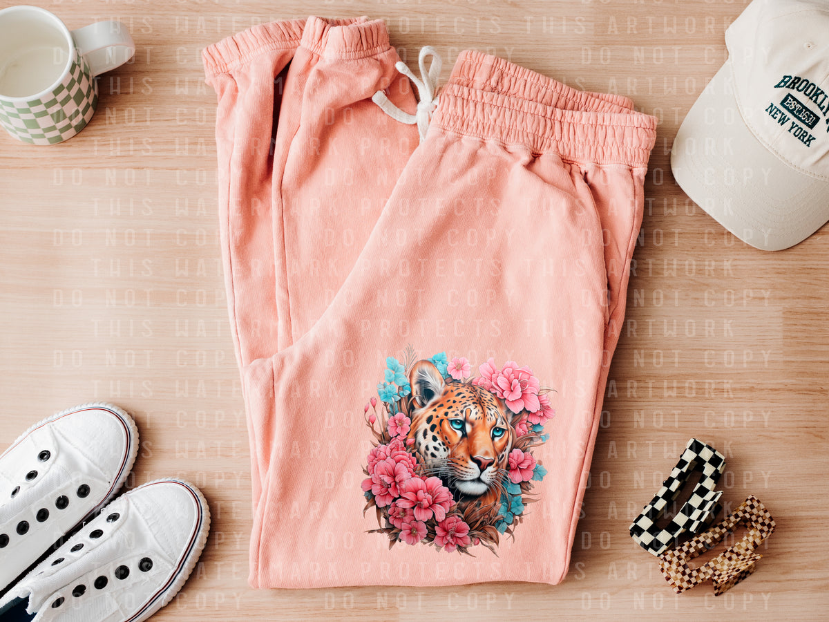 Floral Leopard Sweatpants