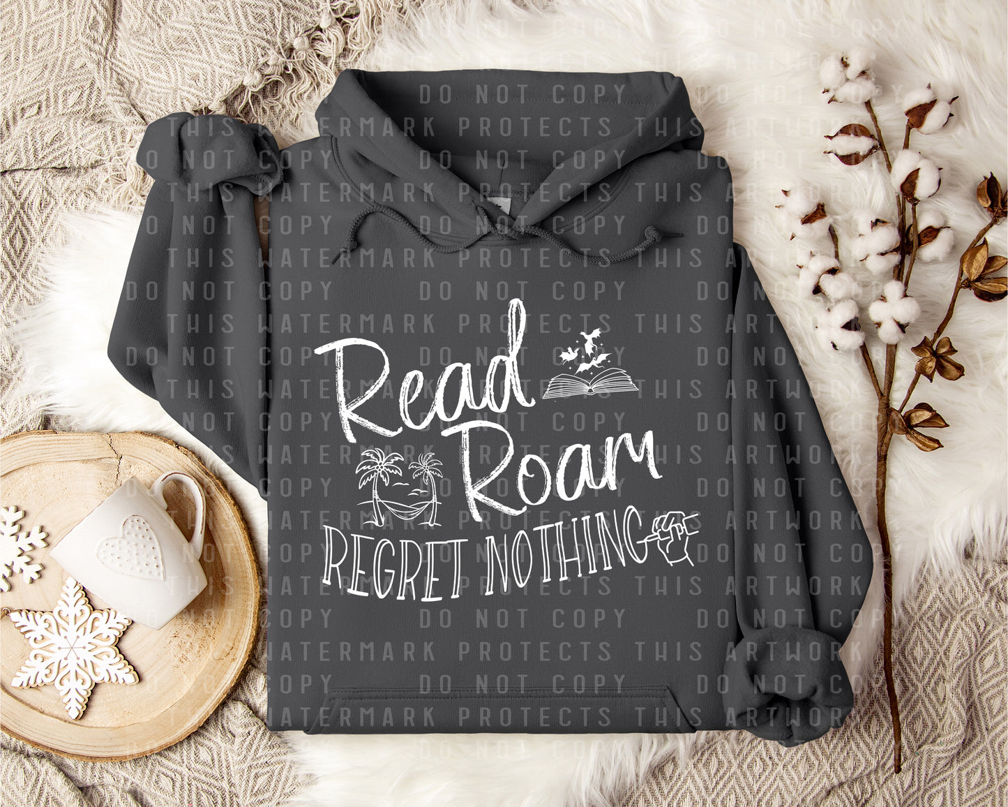 Read Roam Regret Nothing Graphic Tee