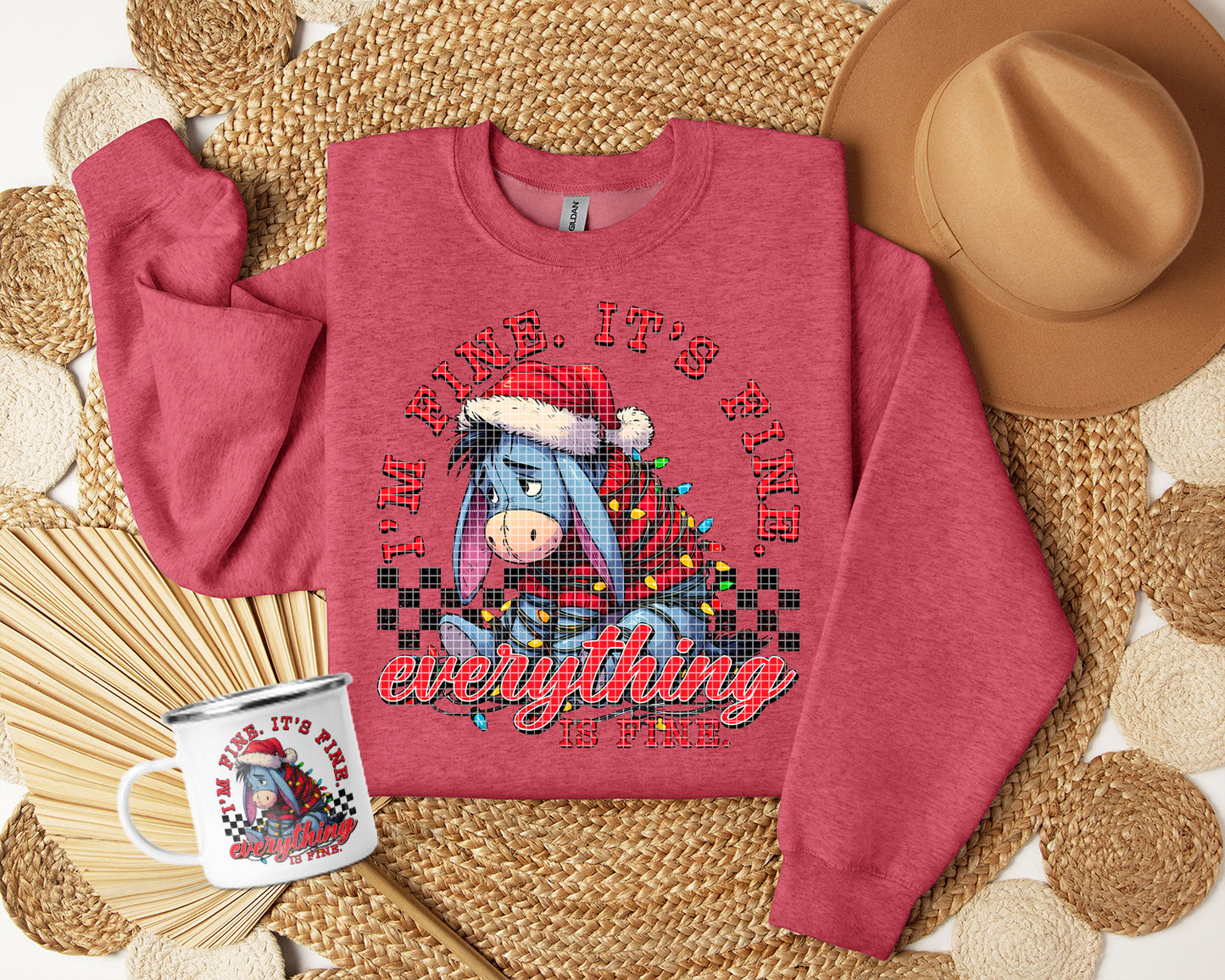 Everything is Fine Eeyore Graphic Tee