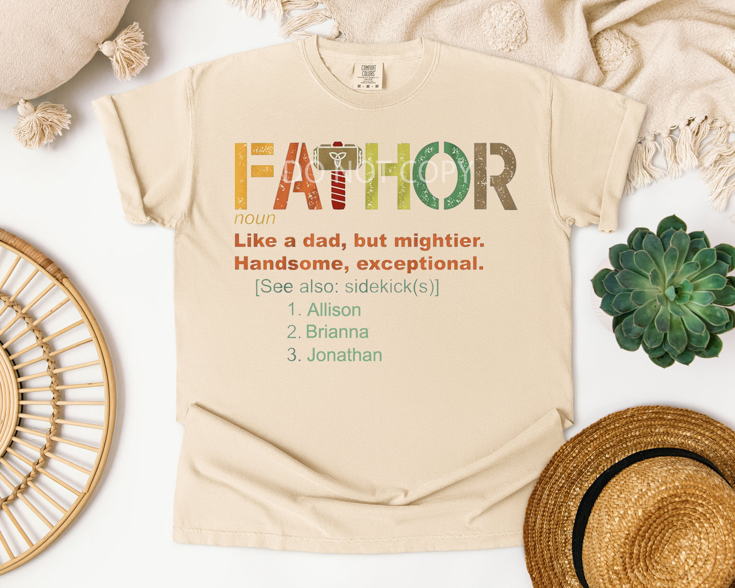 Personalized Father Graphic Tee
