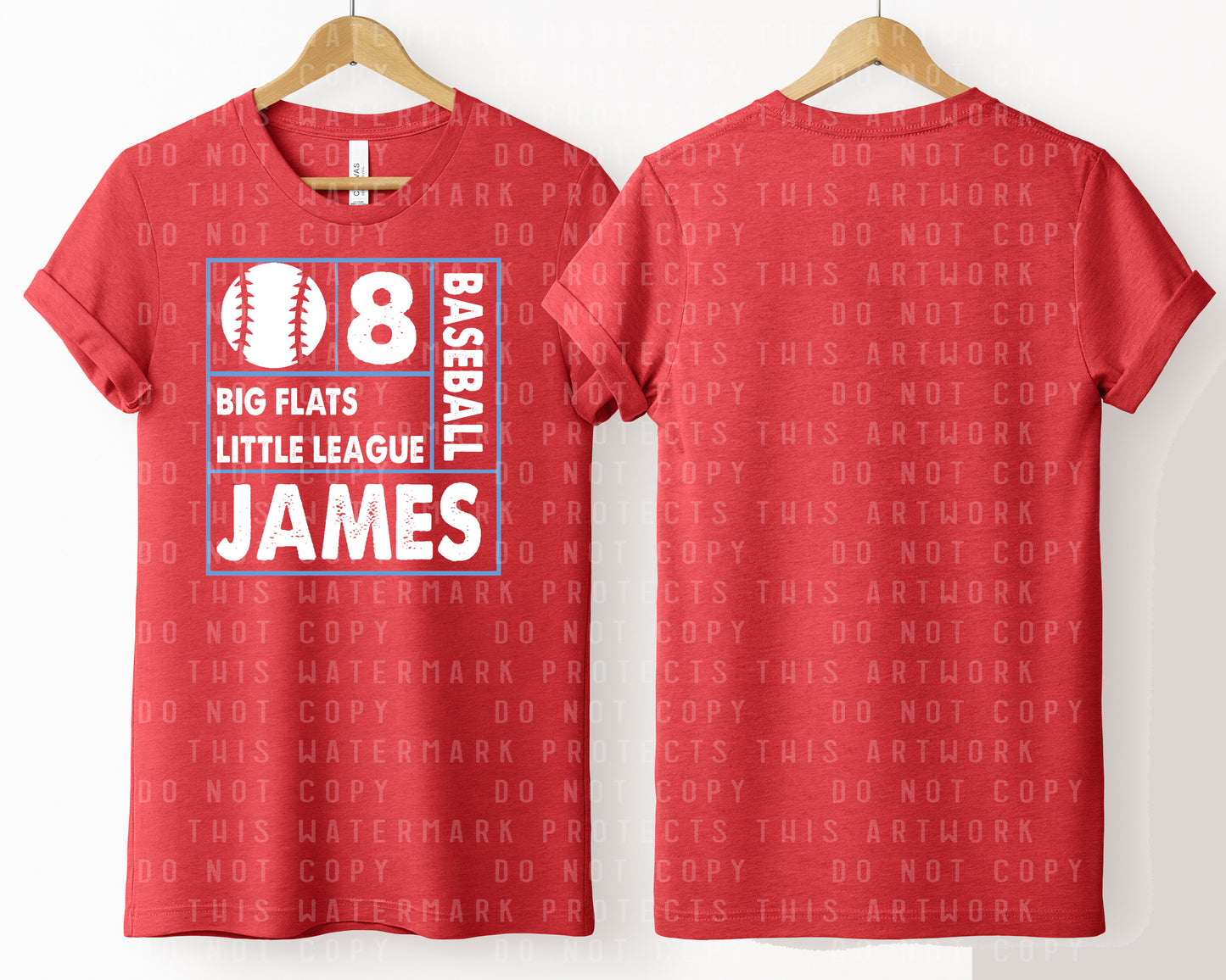 Baseball Team Info Graphic Tee