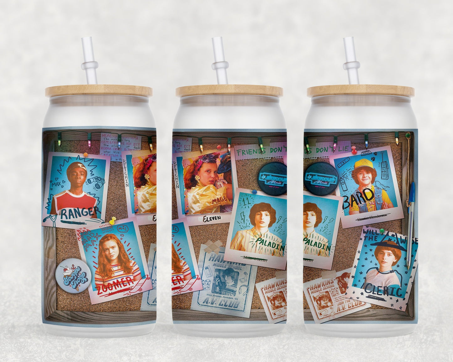 ST 16 Oz Glass Can Coffee Mug