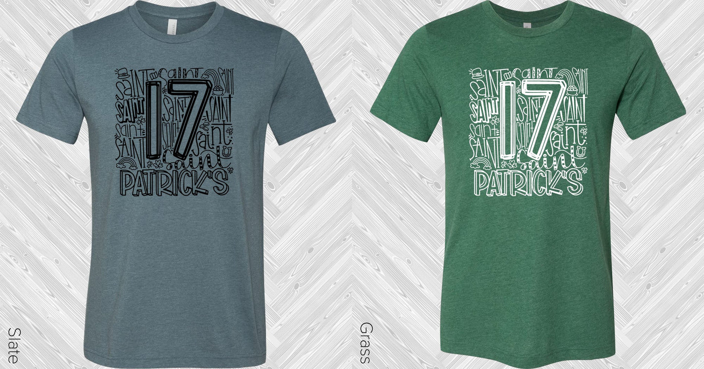 Saint Patricks Subway Art Graphic Tee Graphic Tee