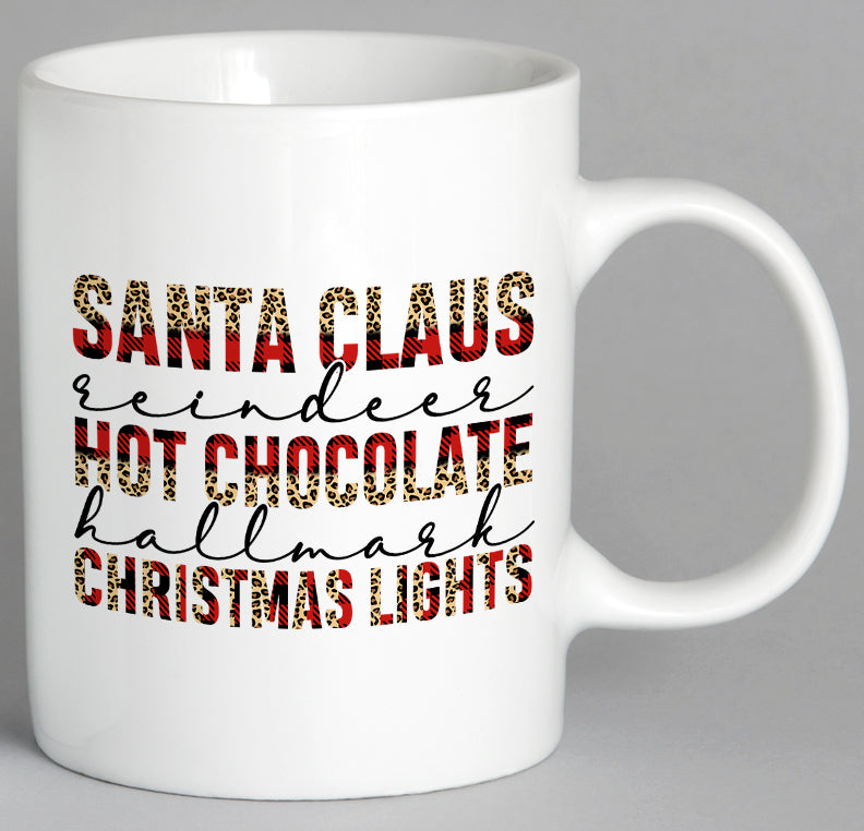 Santa Claus Reindeer Hot Chocolate Mug Coffee