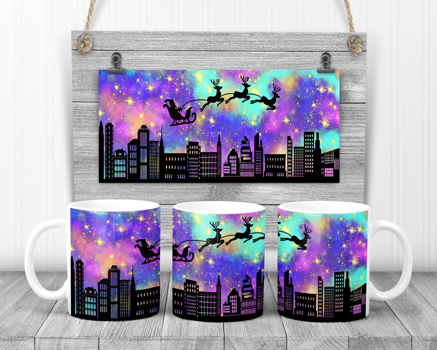 Santa Scene Mug Coffee