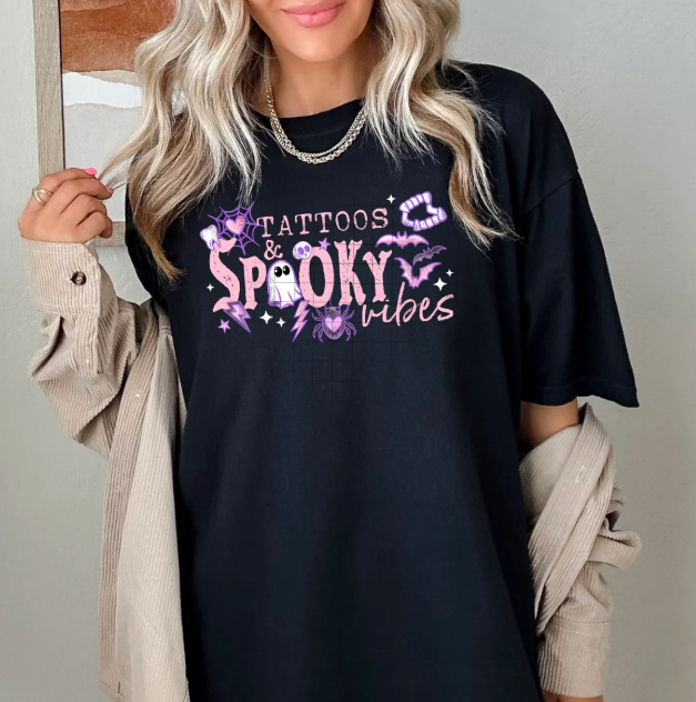 Tattoos & Spooky Vibes Graphic Tee