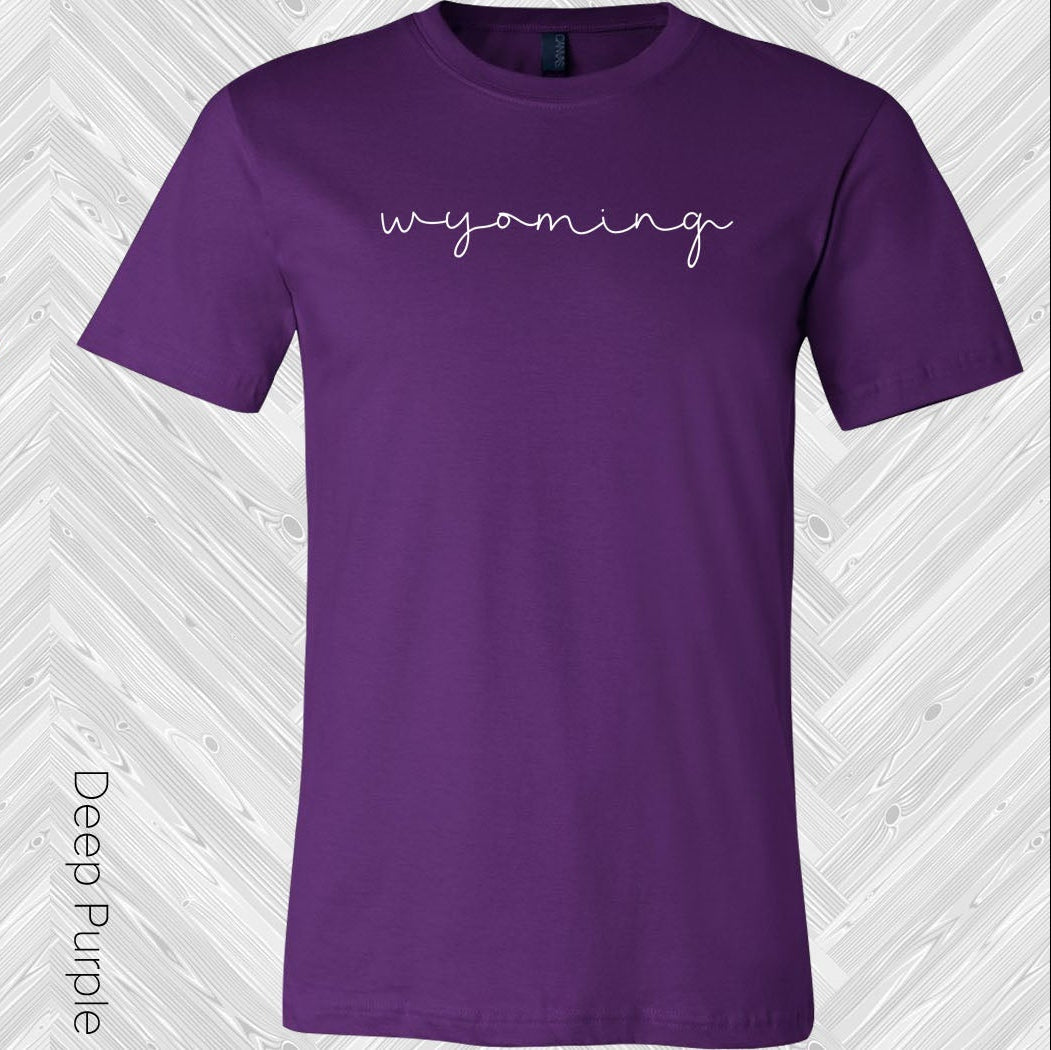 Script State Name Graphic Tee Graphic Tee