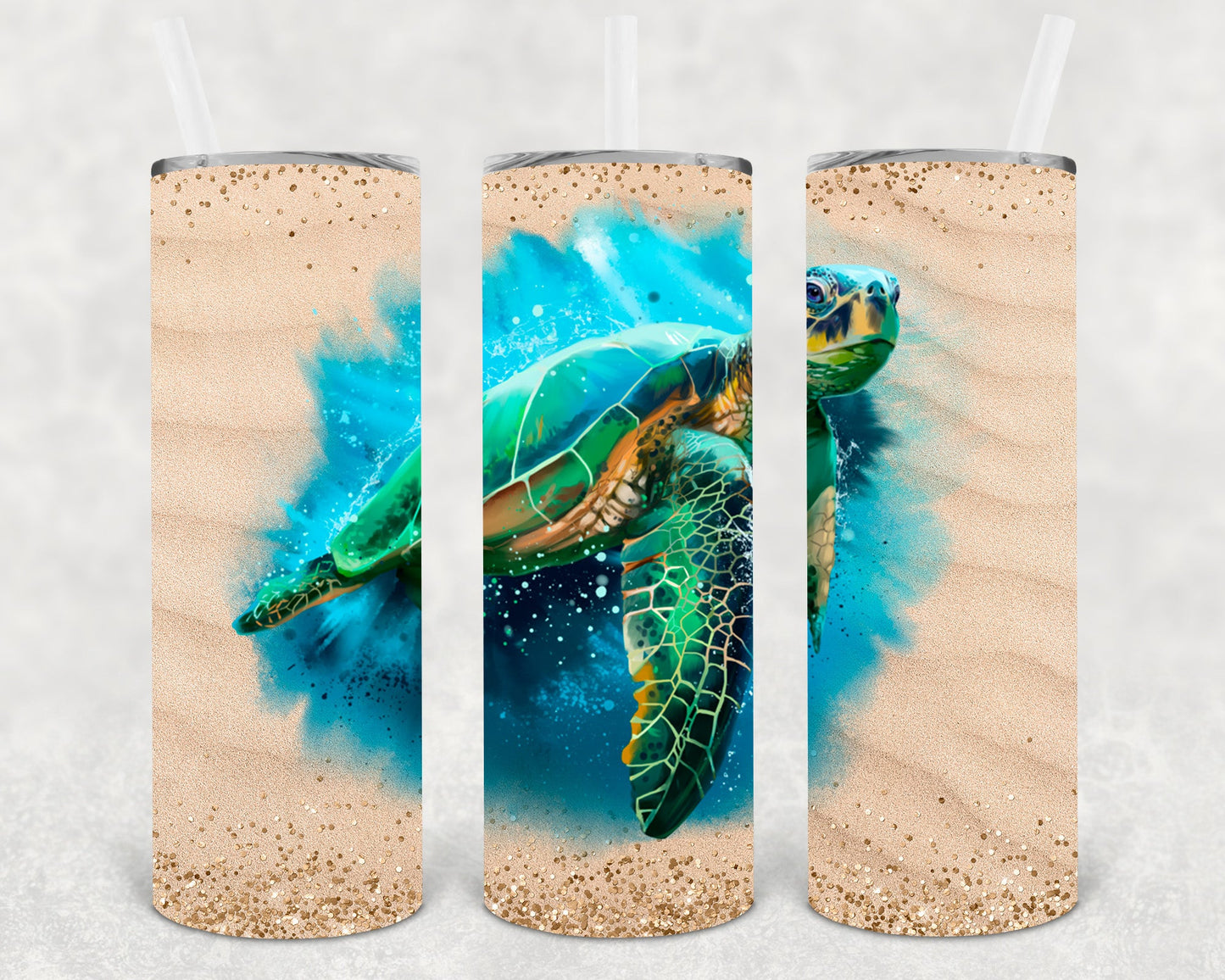 Sea Turtle 20 Oz Skinny Tumbler