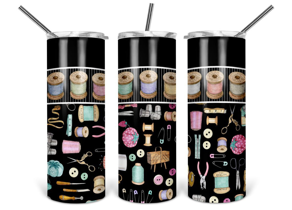 Sewing 20 Oz Skinny Tumbler