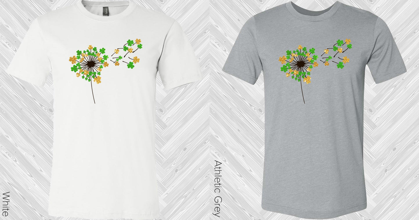 Shamrock Dandelion Graphic Tee Graphic Tee