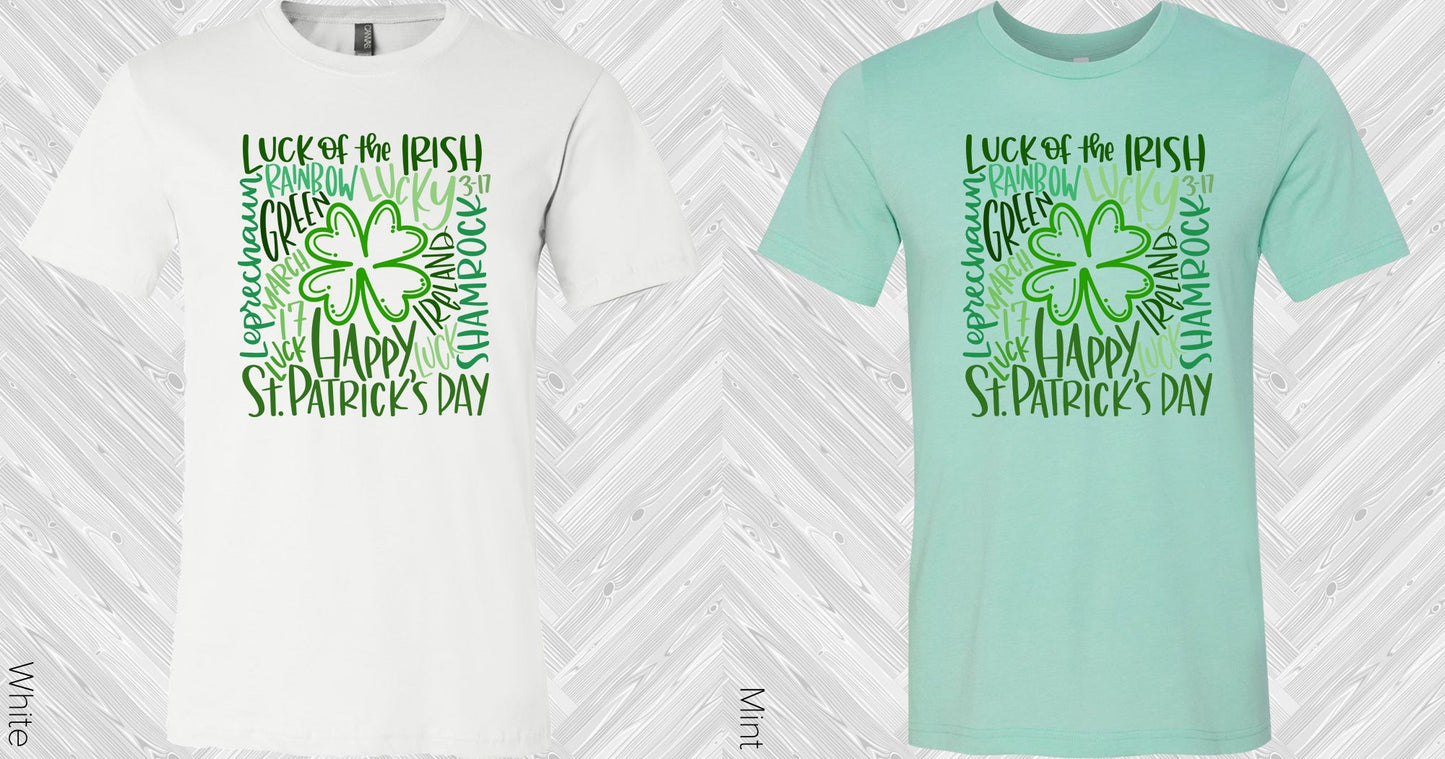Shamrock Typography Graphic Tee Graphic Tee