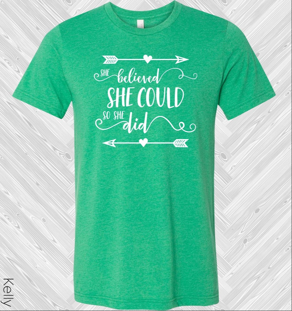 She Believed Could Graphic Tee Graphic Tee