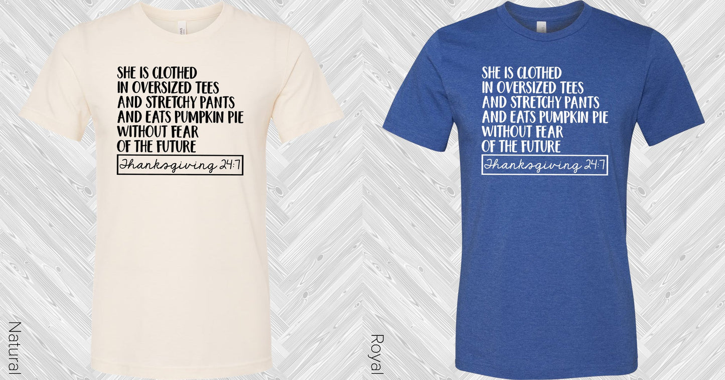 She Is Clothed In Oversized Tees And Stretchy Pants Eats Pumpkin Pie Without Fear Of The Future