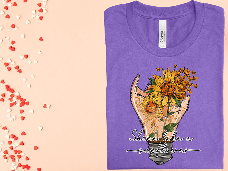 Shine Like A Sunflower Graphic Tee Graphic Tee