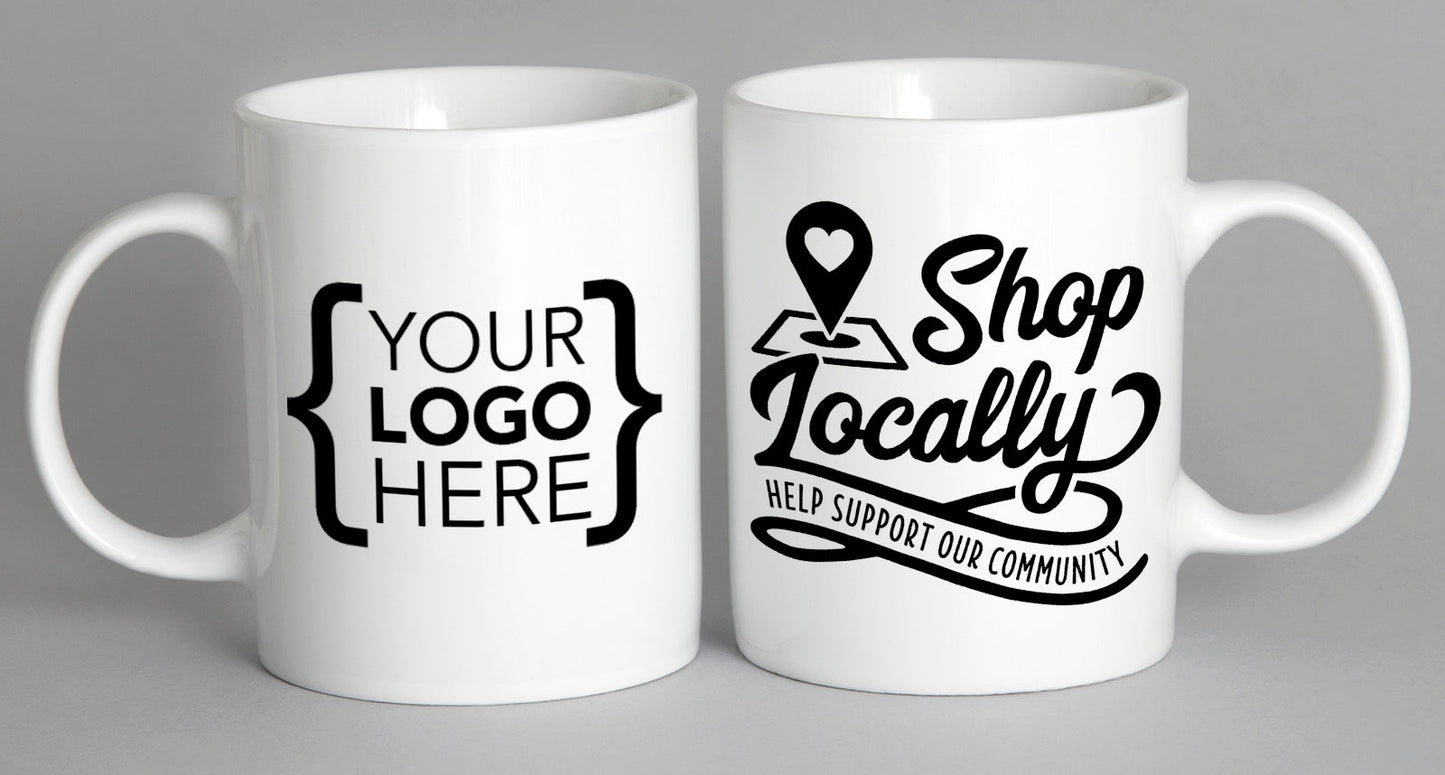 Shop Locally Help Support Our Community Mug Coffee
