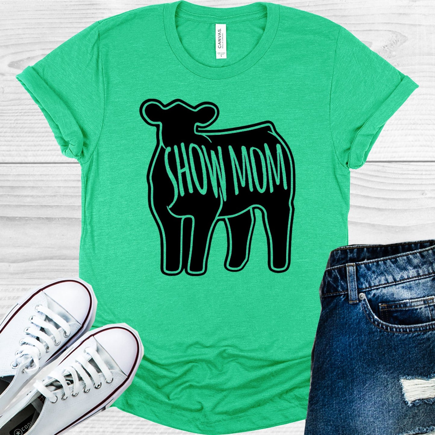 Show Mom Heifer Graphic Tee Graphic Tee