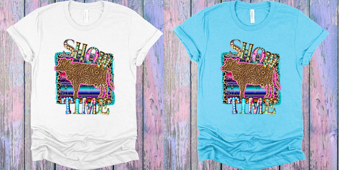 Show Time Cow Graphic Tee Graphic Tee
