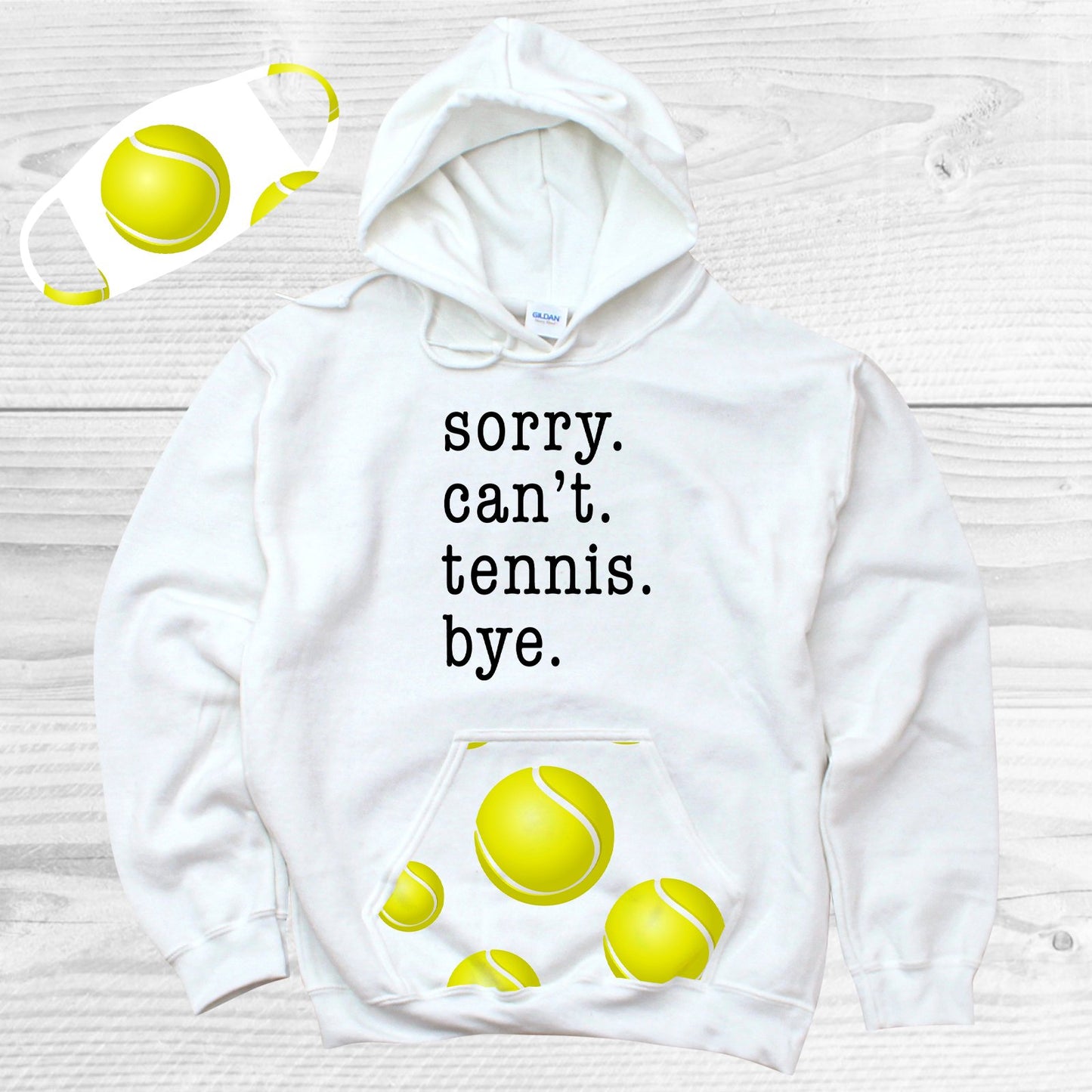 Tennis Face Covering Graphic Tee