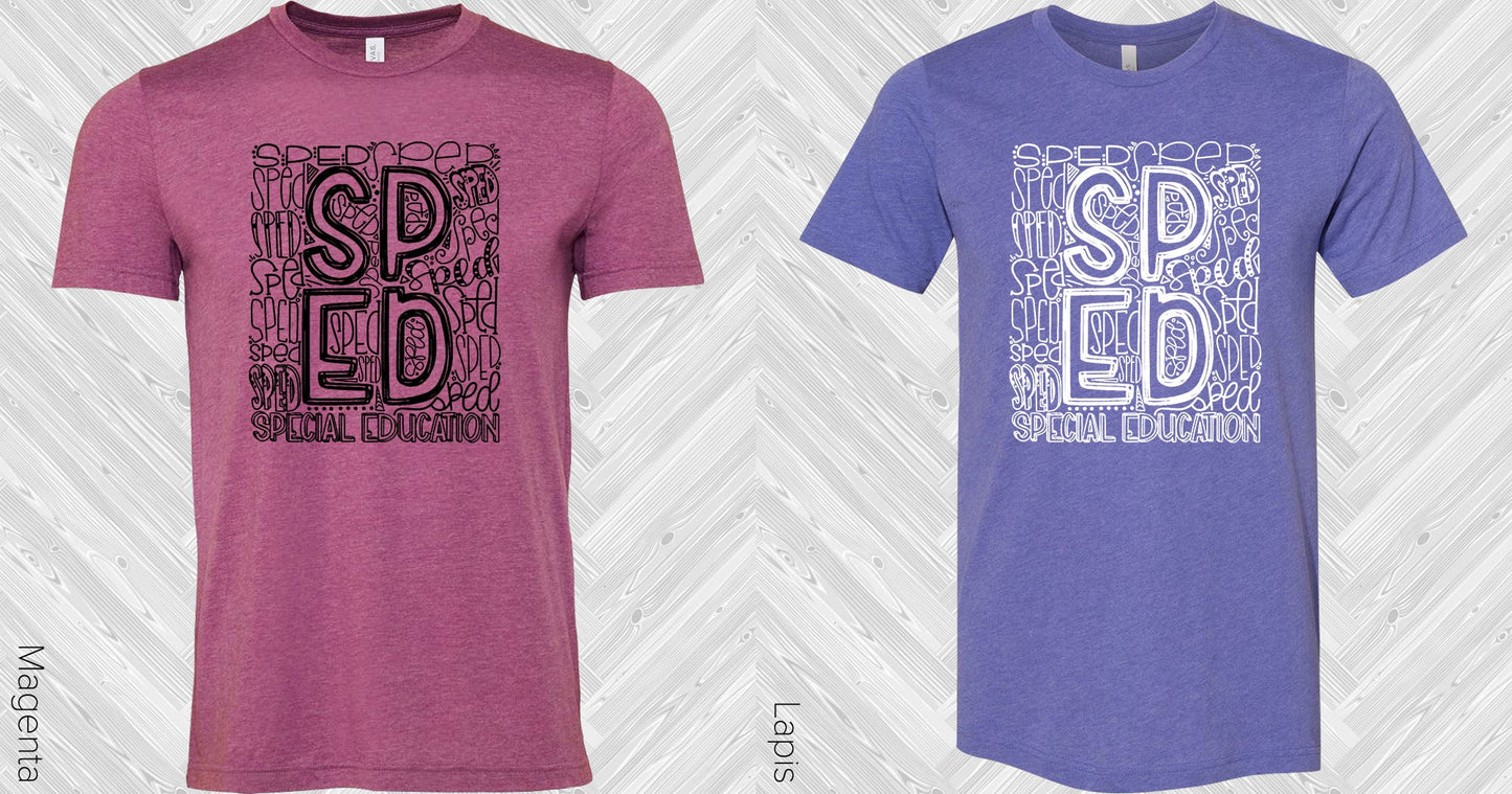 Special Education Subway Art Graphic Tee Graphic Tee