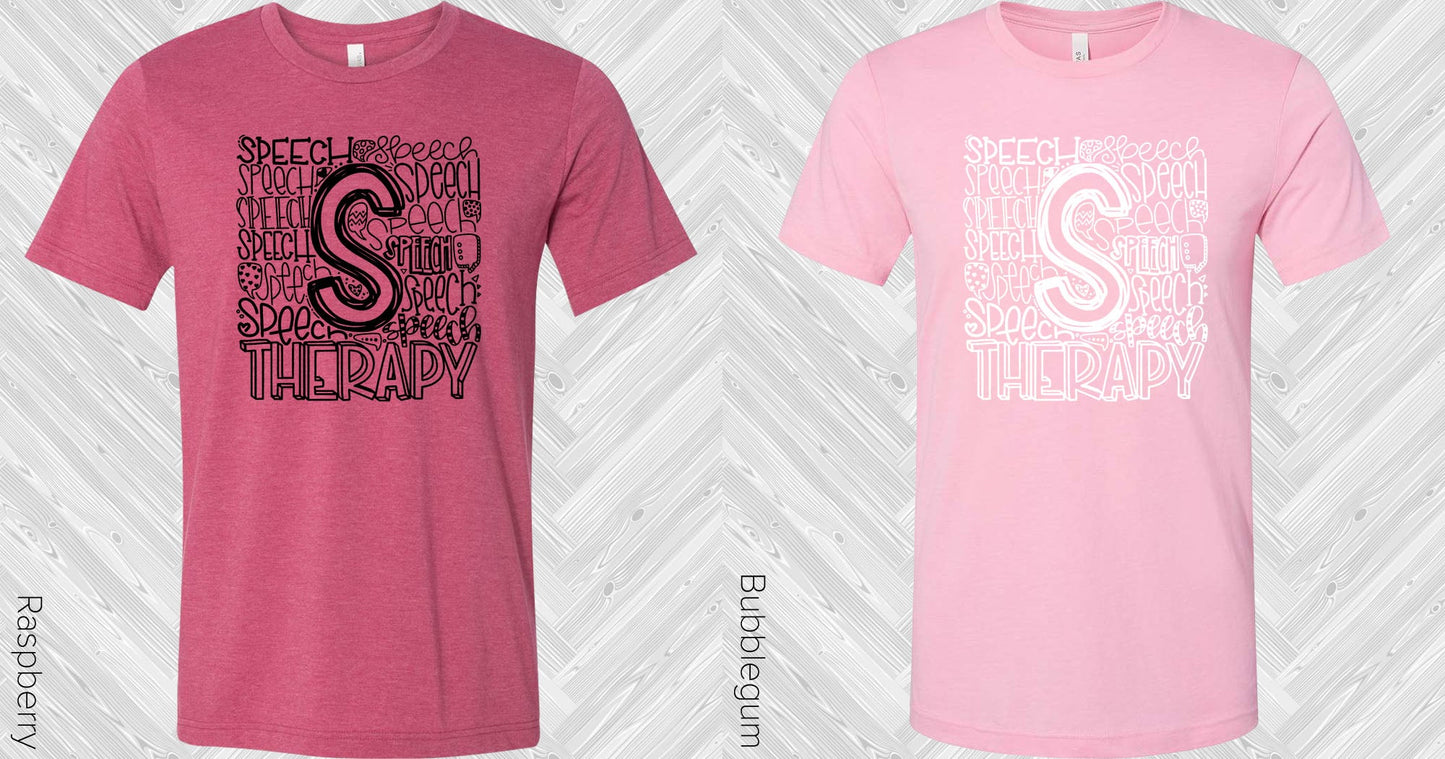 Speech Therapy Subway Art Graphic Tee Graphic Tee