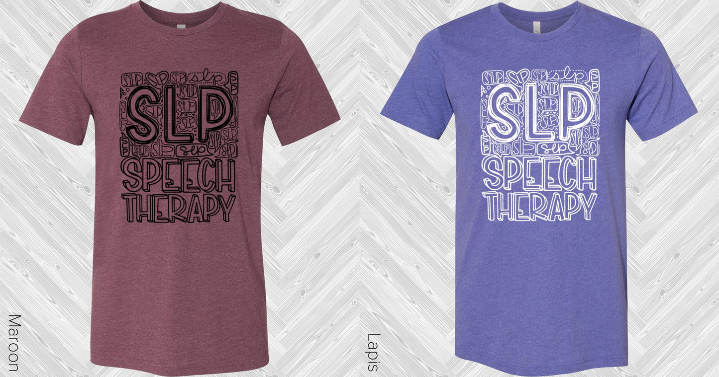 Speech Therapy Subway Art Graphic Tee Graphic Tee