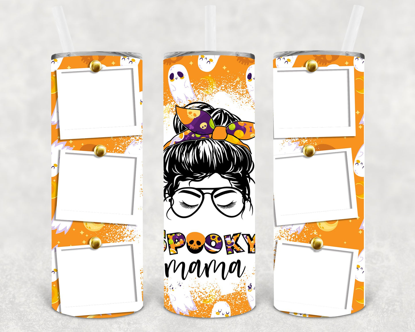 Spooky Mama Frame 20 Oz Skinny Tumbler